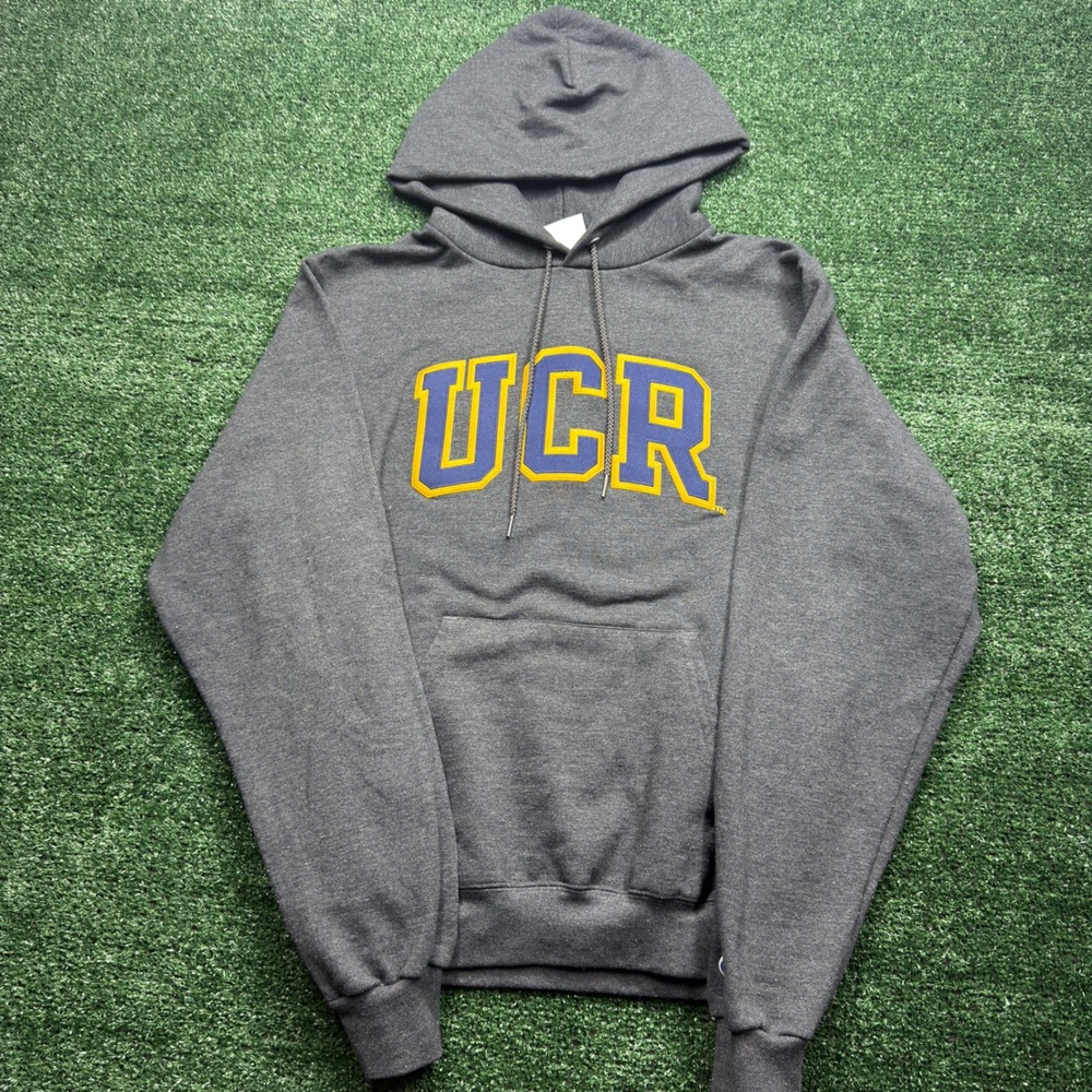 Champion UCR University of California Riverside Hoodie Gray Mens Small